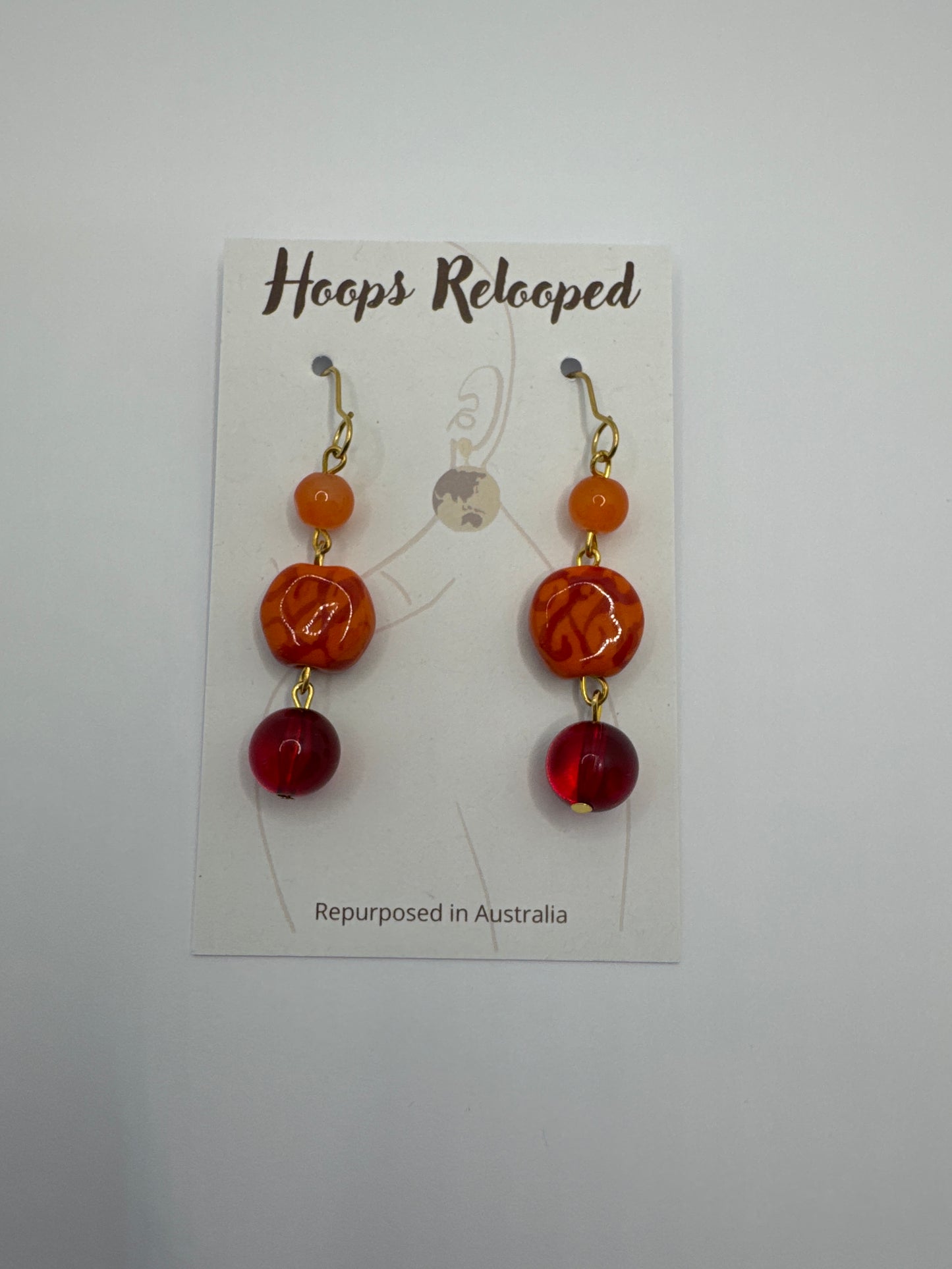 Orange and red drops