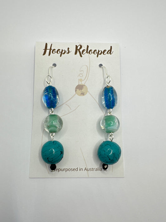 Blue and aqua balls