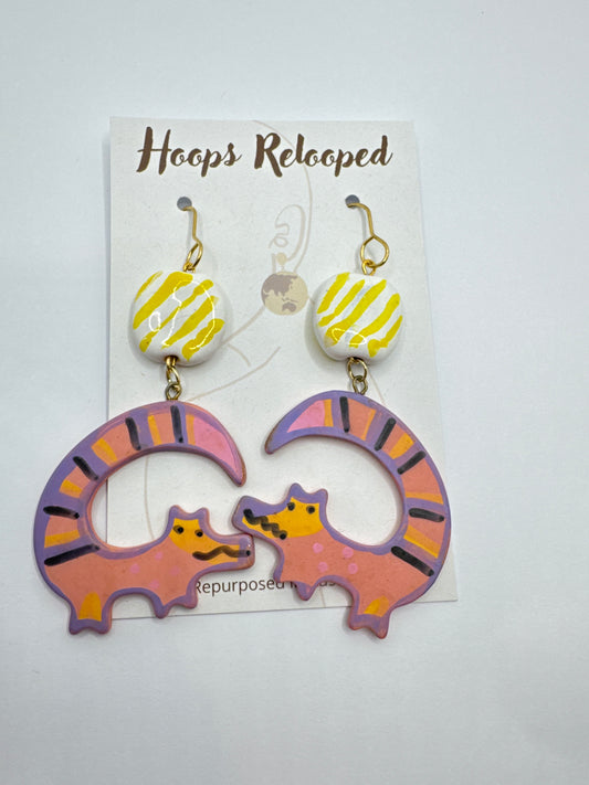 Pink puppy dangles