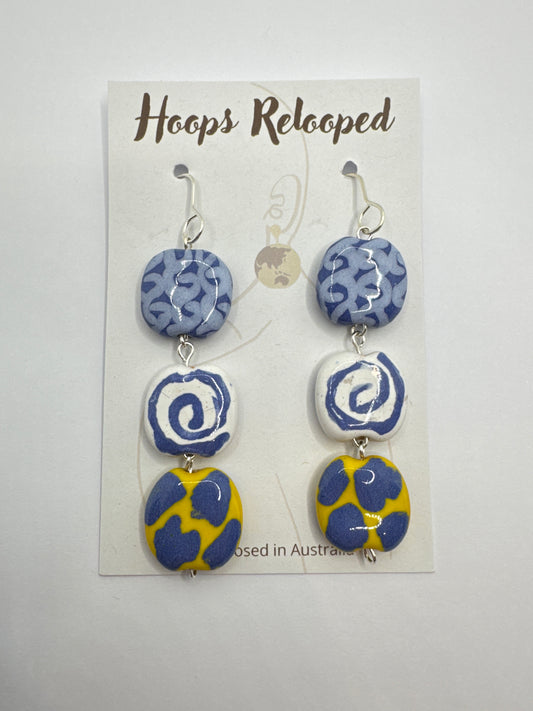Purple spiral drops