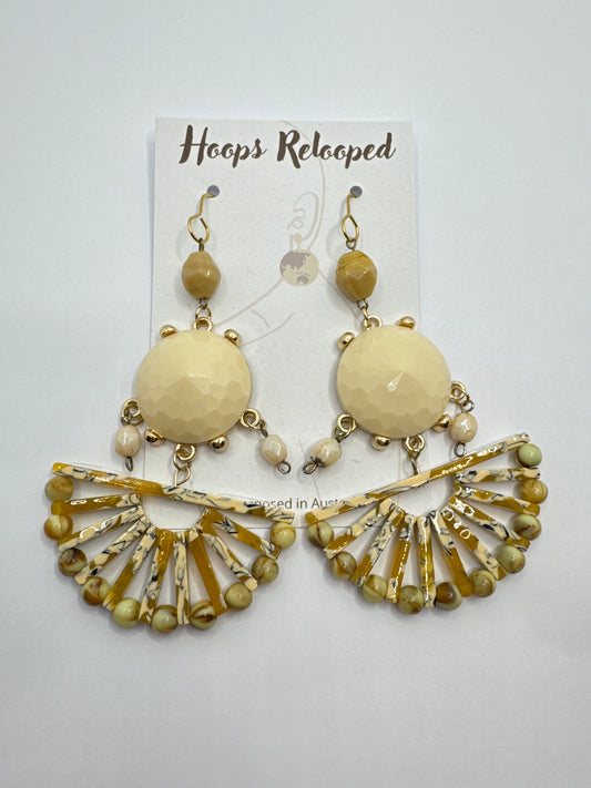 Gold semicircle dangles