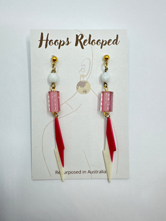 Pink lightning bolts