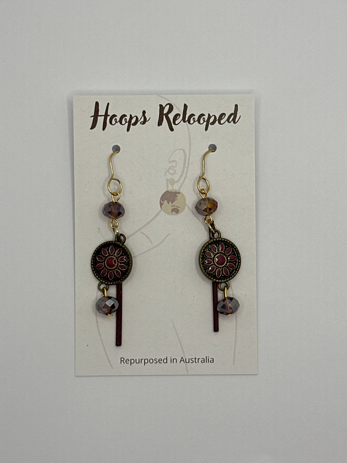 Pink and gold drops