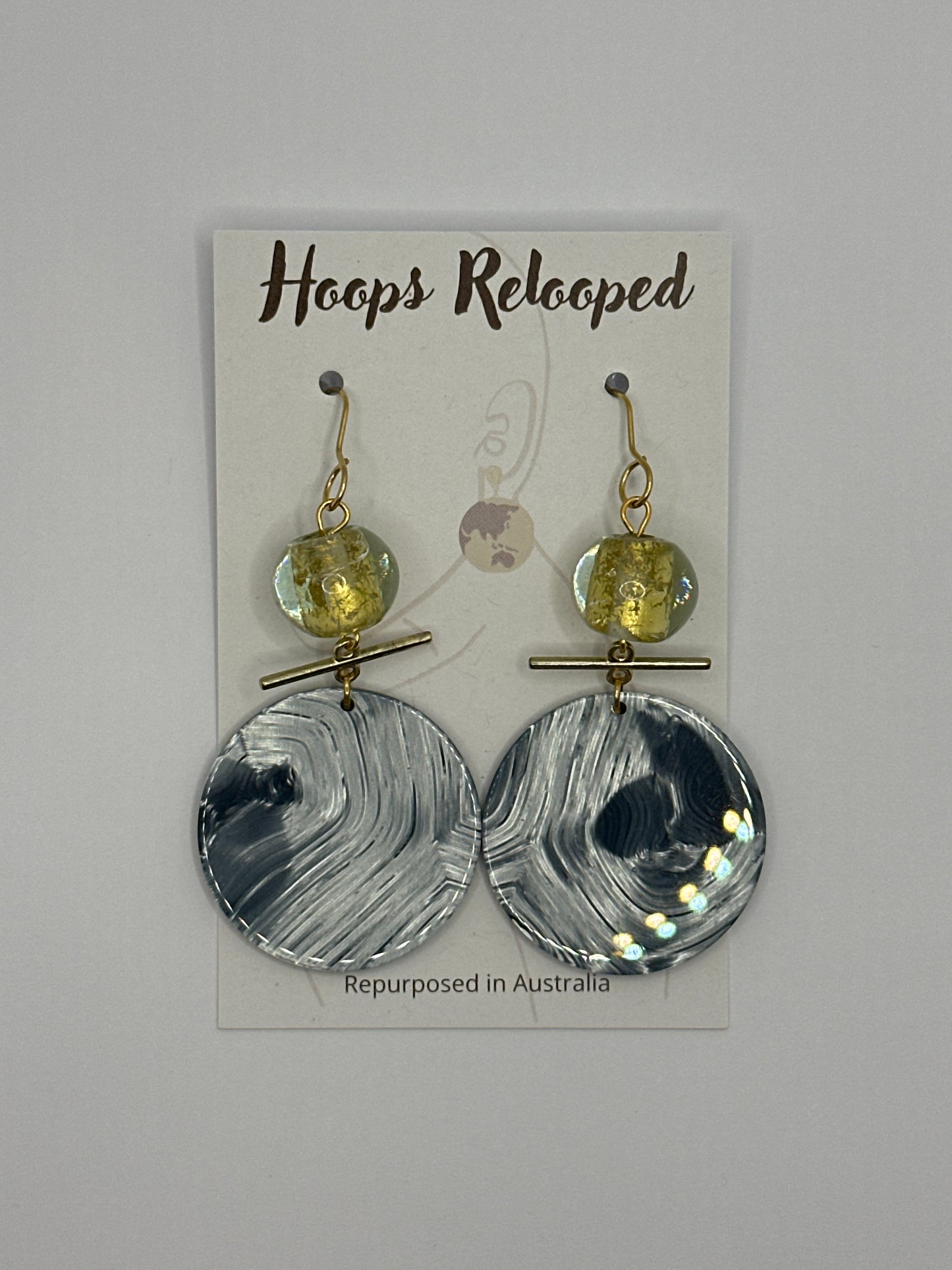 Blue and yellow drops
