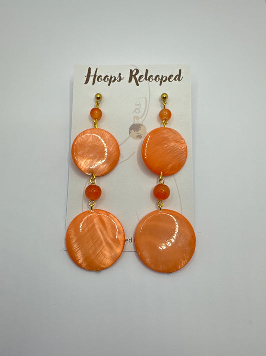Double peach dangles