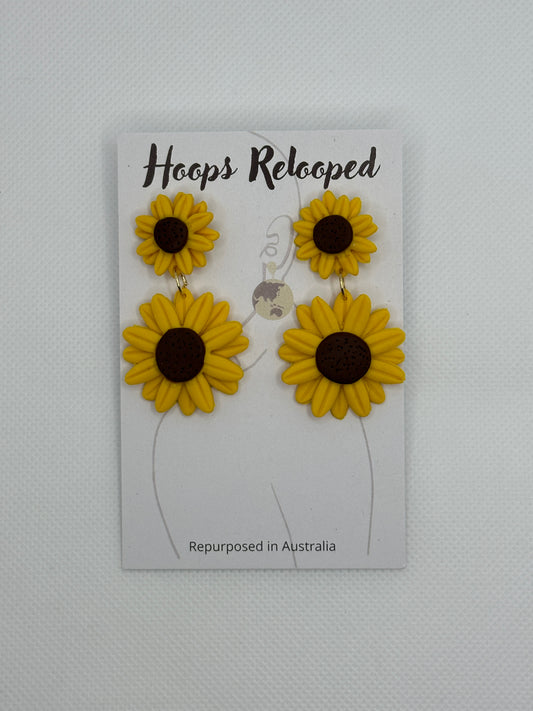 Yellow sunflower dangles
