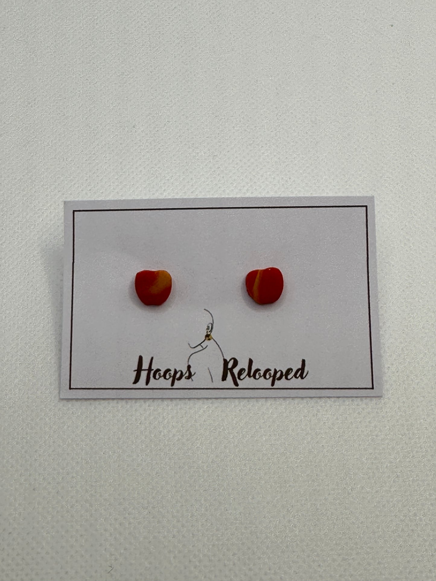 Red apple mini studs