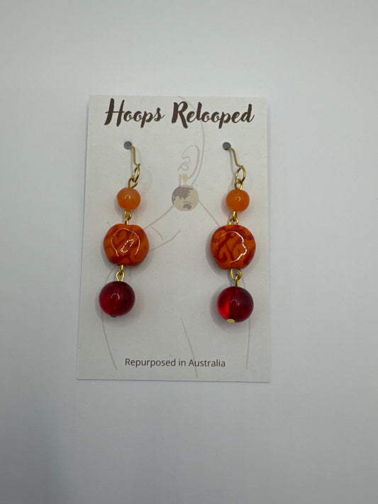 Orange and red drops