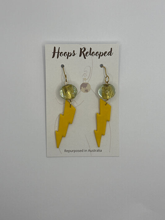 Yellow lightning drops
