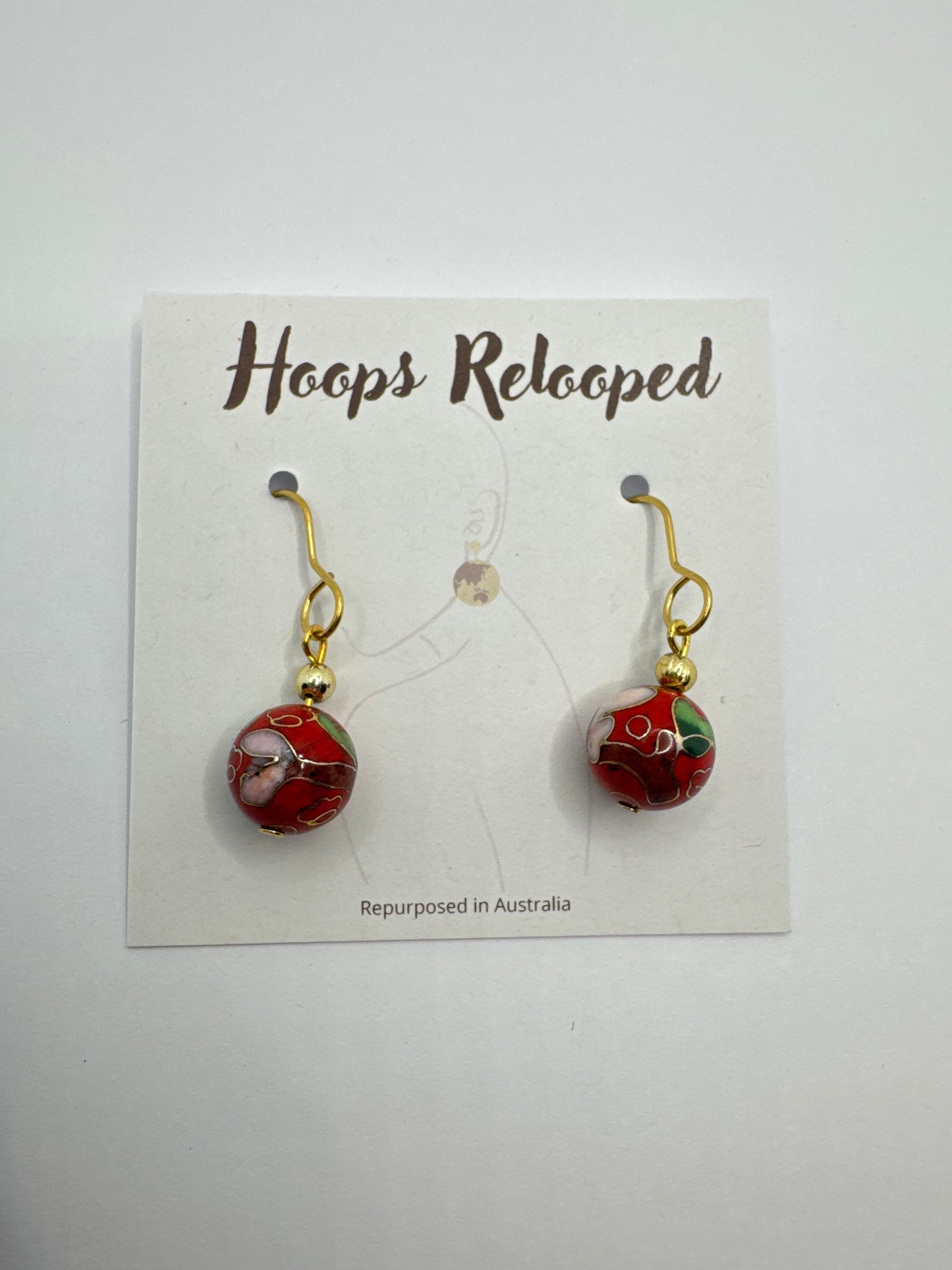 Red floral baubles