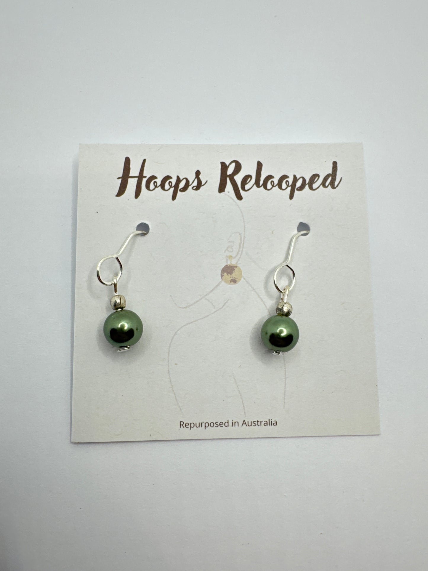 Silver green baubles