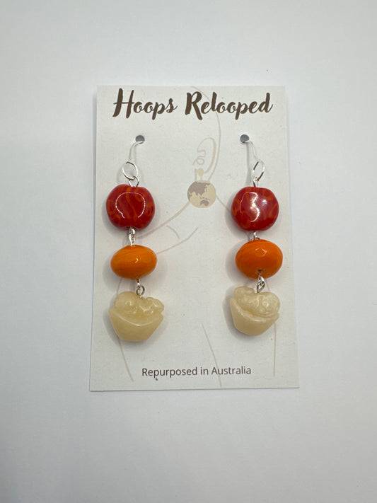 Red and orange drops