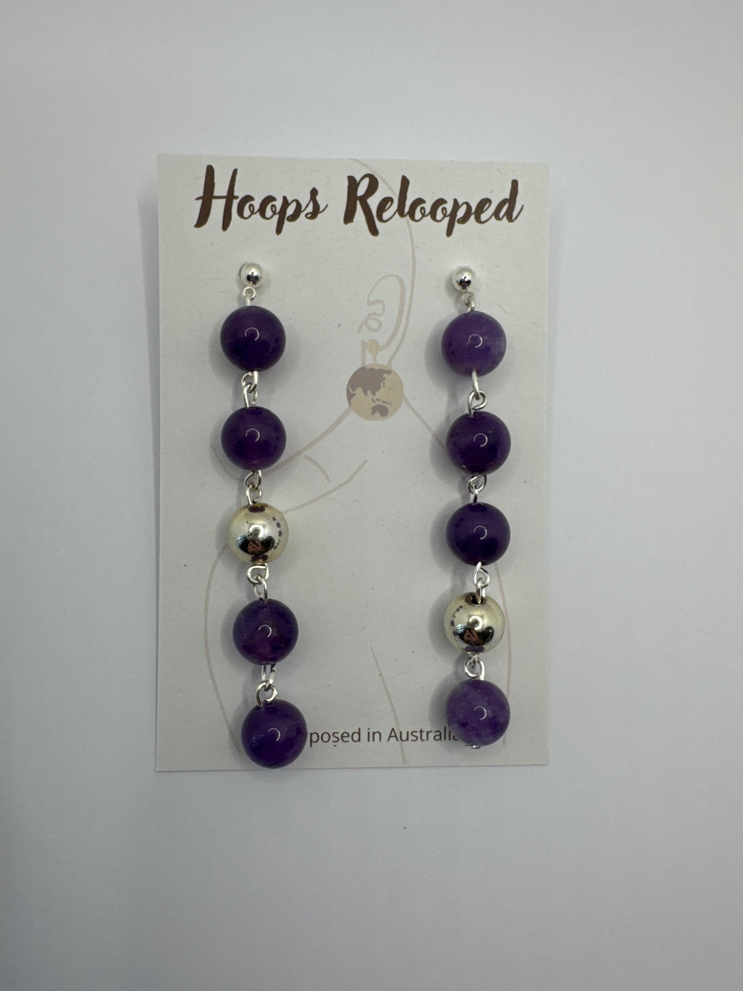 Purple and silver balls