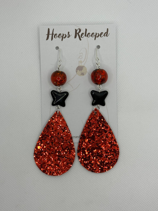 Red sparkle drops