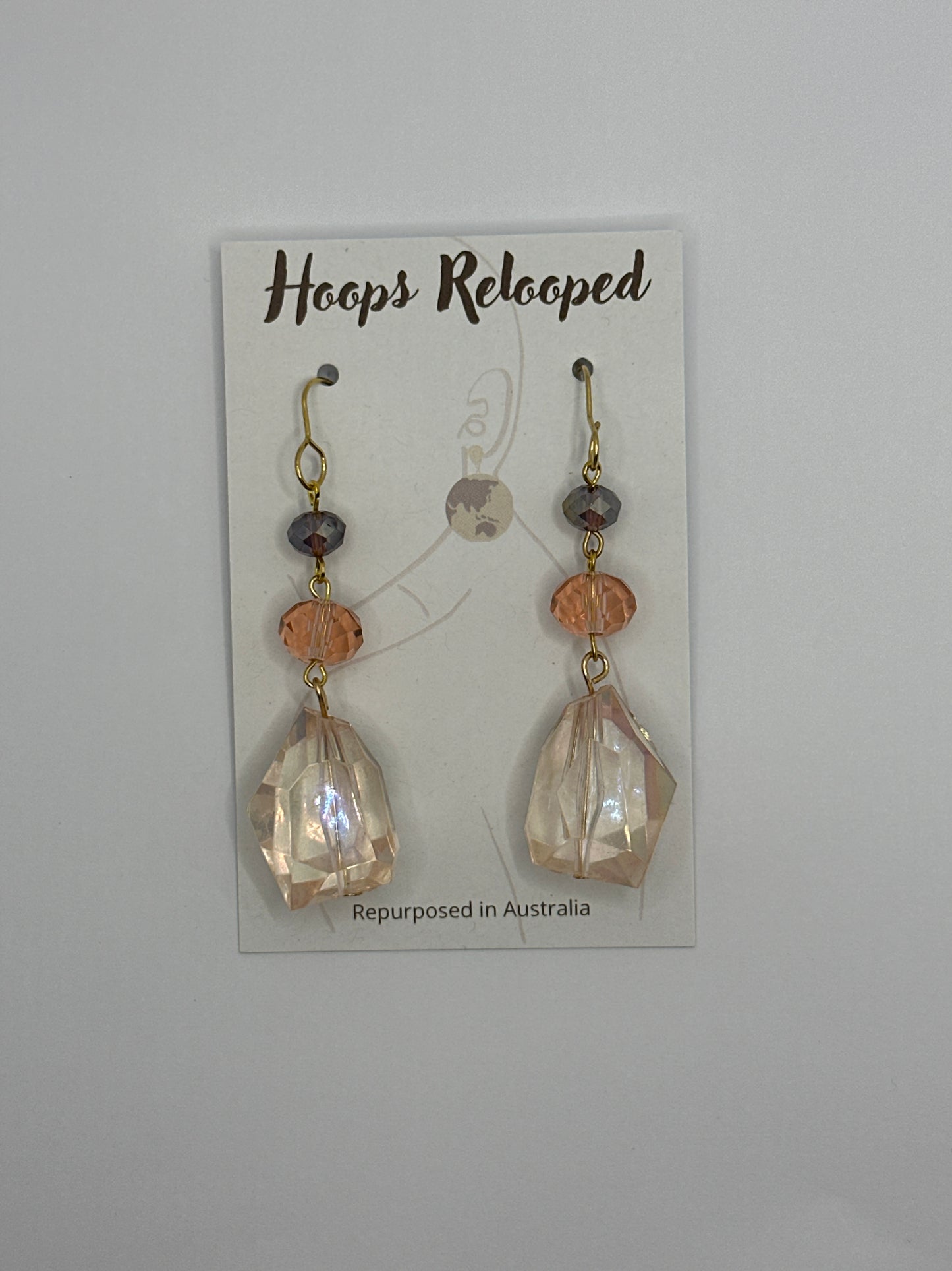 Pink crystal drops