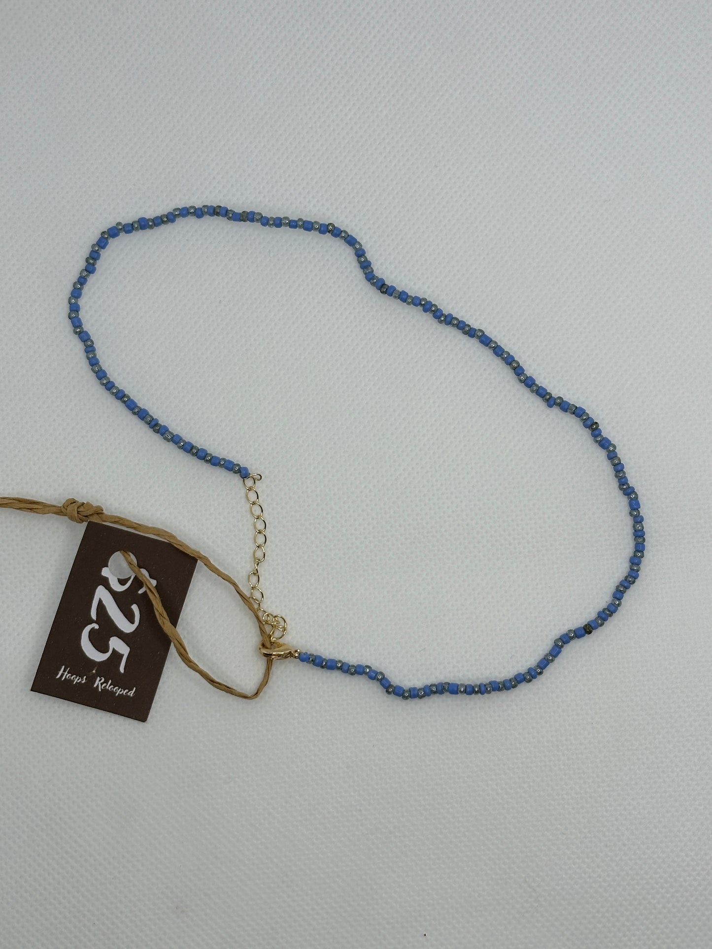 Two tone blue necklace