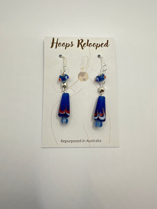 Slim blue dangles