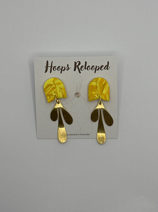 Yellow and gold drops