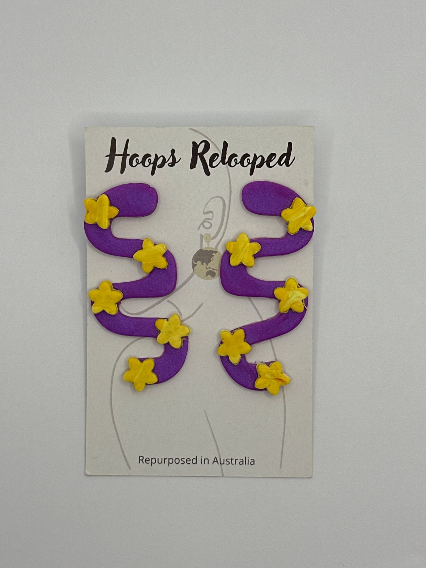 Purple and yellow squiggles