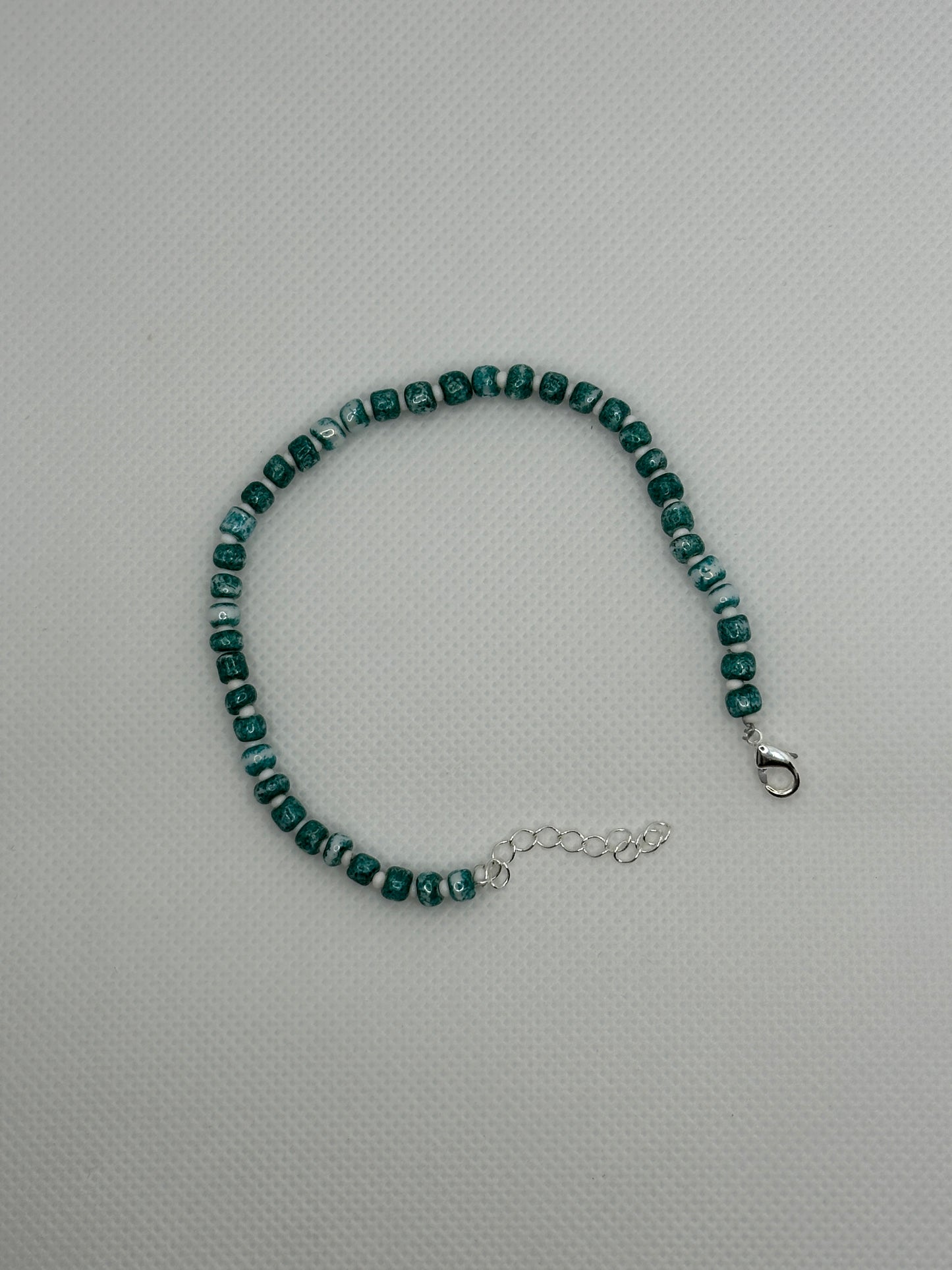 Aqua bead bracelet