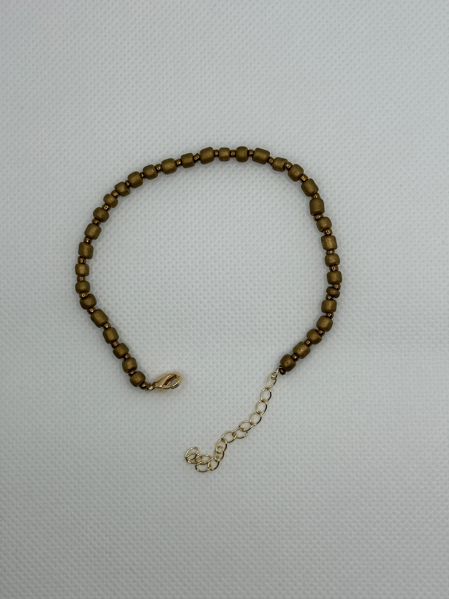 Gold bead bracelet