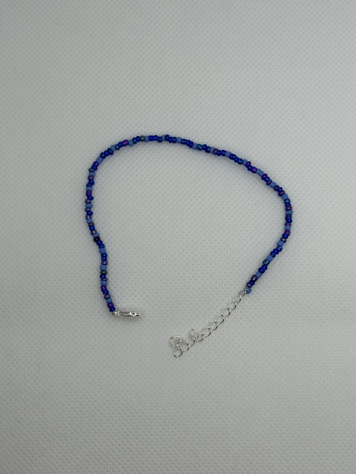 Deep blue beaded bracelet